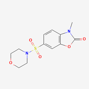 molecular formula C12H14N2O5S B5917765 3-methyl-6-(4-morpholinylsulfonyl)-1,3-benzoxazol-2(3H)-one 