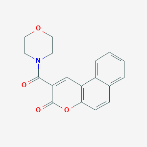 molecular formula C18H15NO4 B5917795 2-(4-morpholinylcarbonyl)-3H-benzo[f]chromen-3-one 