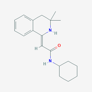 molecular formula C19H26N2O B5917815 N-cyclohexyl-2-(3,3-dimethyl-3,4-dihydro-1(2H)-isoquinolinylidene)acetamide 