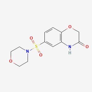 molecular formula C12H14N2O5S B5917842 6-(4-morpholinylsulfonyl)-2H-1,4-benzoxazin-3(4H)-one 