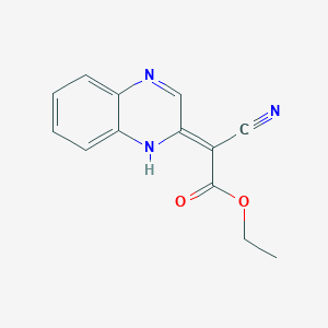 molecular formula C13H11N3O2 B5917847 ethyl cyano(2(1H)-quinoxalinylidene)acetate CAS No. 330982-06-4