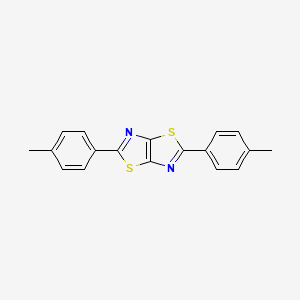 molecular formula C18H14N2S2 B5917870 2,5-bis(4-methylphenyl)[1,3]thiazolo[5,4-d][1,3]thiazole 