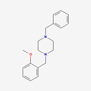 molecular formula C19H24N2O B5917904 1-benzyl-4-(2-methoxybenzyl)piperazine 