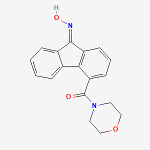 molecular formula C18H16N2O3 B5917913 4-(4-morpholinylcarbonyl)-9H-fluoren-9-one oxime 