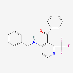 molecular formula C20H15F3N2O B5917963 [4-(benzylamino)-2-(trifluoromethyl)-3-pyridinyl](phenyl)methanone 