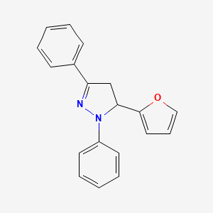 molecular formula C19H16N2O B5917964 5-(2-furyl)-1,3-diphenyl-4,5-dihydro-1H-pyrazole CAS No. 2755-71-7