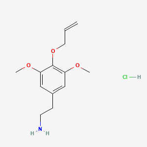 molecular formula C13H20ClNO3 B591799 3,5-二甲氧基-4-(2-丙烯氧基)苯乙胺盐酸盐 CAS No. 39201-76-8