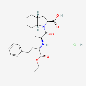 molecular formula C24H35ClN2O5 B591800 盐酸曲拉普利 CAS No. 87725-72-2
