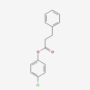 molecular formula C15H13ClO2 B5918008 4-chlorophenyl 3-phenylpropanoate 