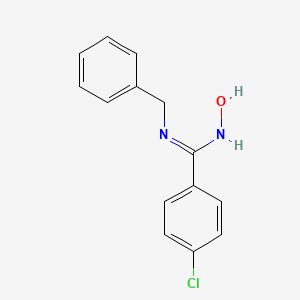 molecular formula C14H13ClN2O B5918020 N-benzyl-4-chloro-N'-hydroxybenzenecarboximidamide 