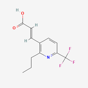 molecular formula C12H12F3NO2 B591805 (E)-3-(2-丙基-6-(三氟甲基)吡啶-3-基)丙烯酸 CAS No. 1005174-17-3