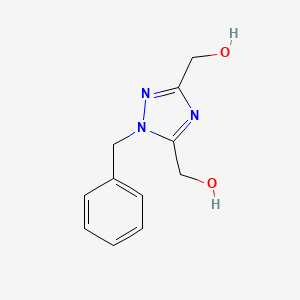 molecular formula C11H13N3O2 B5918059 (1-benzyl-1H-1,2,4-triazole-3,5-diyl)dimethanol 