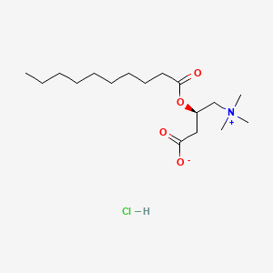 molecular formula C17H34ClNO4 B591807 癸酰基-L-肉碱氯化物 CAS No. 369651-88-7