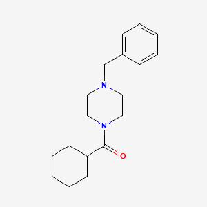 molecular formula C18H26N2O B5918071 1-benzyl-4-(cyclohexylcarbonyl)piperazine 