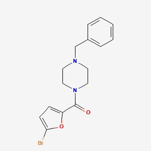molecular formula C16H17BrN2O2 B5918073 1-benzyl-4-(5-bromo-2-furoyl)piperazine 
