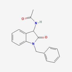 molecular formula C17H16N2O2 B5918079 N-(1-benzyl-2-oxo-2,3-dihydro-1H-indol-3-yl)acetamide 