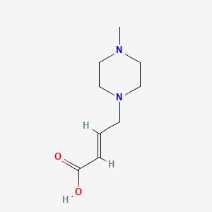 molecular formula C9H16N2O2 B591808 (E)-4-(4-Methylpiperazin-1-yl)but-2-enoic acid CAS No. 1323199-65-0