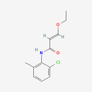 molecular formula C12H14ClNO2 B591810 (E)-N-(2-氯-6-甲基苯基)-3-乙氧基丙烯酰胺 CAS No. 863127-76-8