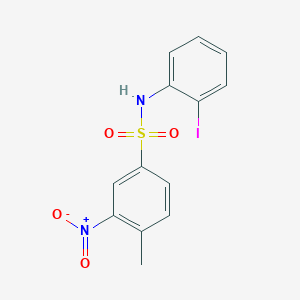 molecular formula C13H11IN2O4S B5918151 N-(2-iodophenyl)-4-methyl-3-nitrobenzenesulfonamide 