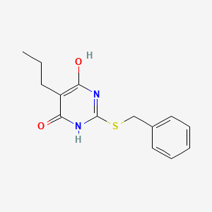 2-(BENZYLSULFANYL)-6-HYDROXY-5-PROPYL-3,4-DIHYDROPYRIMIDIN-4-ONE