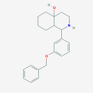 Isoquinolin-4a-ol, perhydro-1-(3-benzyloxyphenyl)-