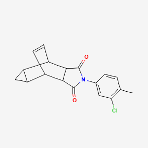 2-(3-chloro-4-methylphenyl)hexahydro-4,6-ethenocyclopropa[f]isoindole-1,3(2H,3aH)-dione