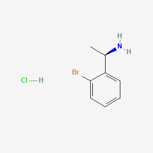 molecular formula C8H11BrClN B591822 (R)-1-(2-溴苯基)乙胺盐酸盐 CAS No. 1187931-17-4