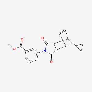 methyl 3-(1,3-dioxo-1,3,3a,4,7,7a-hexahydro-2H-spiro[2-aza-4,7-methanoisoindole-8,1'-cyclopropan]-2-yl)benzoate