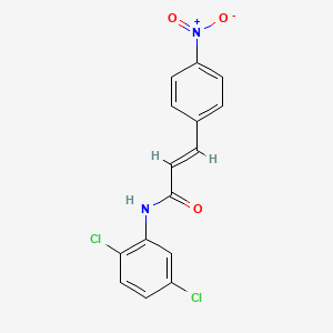 molecular formula C15H10Cl2N2O3 B5918240 (2E)-N-(2,5-dichlorophenyl)-3-(4-nitrophenyl)prop-2-enamide 