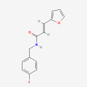 molecular formula C14H12FNO2 B5918243 (2E)-N-[(4-FLUOROPHENYL)METHYL]-3-(FURAN-2-YL)PROP-2-ENAMIDE 