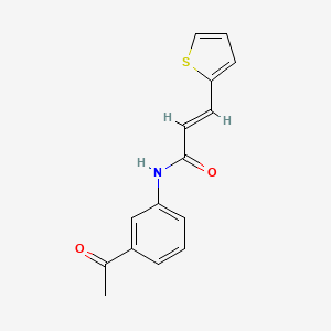 N-(3-acetylphenyl)-3-(2-thienyl)acrylamide