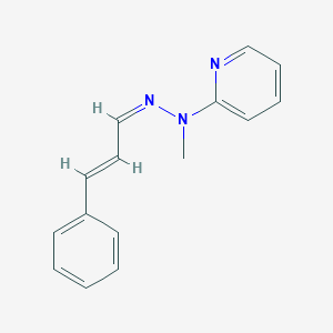 molecular formula C15H15N3 B5918302 N-methyl-N-[(Z)-[(E)-3-phenylprop-2-enylidene]amino]pyridin-2-amine 