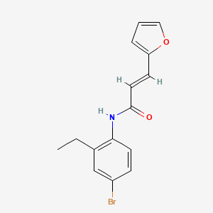 N-(4-bromo-2-ethylphenyl)-3-(2-furyl)acrylamide