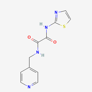 molecular formula C11H10N4O2S B5918372 N-(pyridin-4-ylmethyl)-N'-(1,3-thiazol-2-yl)ethanediamide 