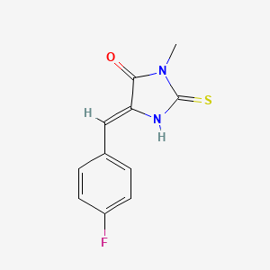 5-(4-fluorobenzylidene)-3-methyl-2-thioxo-4-imidazolidinone