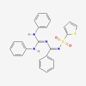 N-(dianilinomethylene)-N'-(2-thienylsulfonyl)benzenecarboximidamide