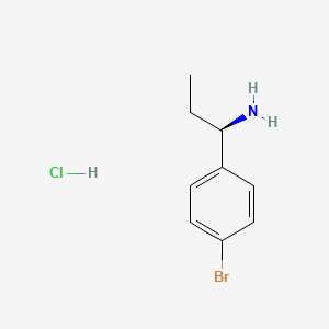 molecular formula C9H13BrClN B591842 (R)-1-(4-Bromophenyl)propan-1-amine hydrochloride CAS No. 856562-96-4