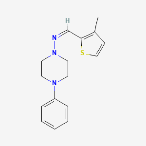 N-[(3-methyl-2-thienyl)methylene]-4-phenyl-1-piperazinamine