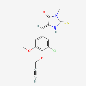 5-[3-chloro-5-methoxy-4-(2-propyn-1-yloxy)benzylidene]-3-methyl-2-thioxo-4-imidazolidinone