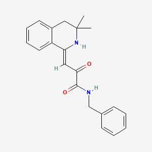 molecular formula C21H22N2O2 B5918448 (3Z)-N-benzyl-3-(3,3-dimethyl-2,4-dihydroisoquinolin-1-ylidene)-2-oxopropanamide 