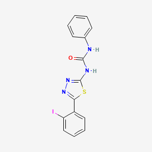 molecular formula C15H11IN4OS B5918458 1-[5-(2-Iodophenyl)-1,3,4-thiadiazol-2-yl]-3-phenylurea 