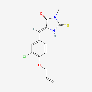 5-[4-(allyloxy)-3-chlorobenzylidene]-3-methyl-2-thioxo-4-imidazolidinone