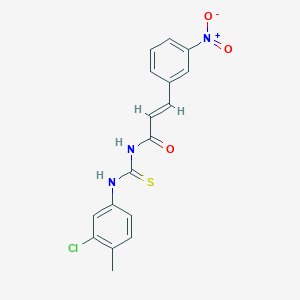 N-{[(3-chloro-4-methylphenyl)amino]carbonothioyl}-3-(3-nitrophenyl)acrylamide