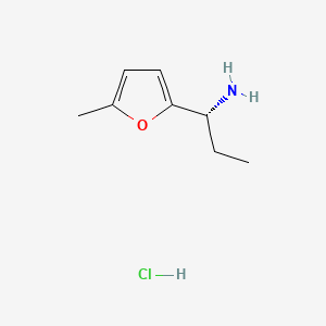 molecular formula C8H14ClNO B591849 (R)-1-(5-甲基呋喃-2-基)丙-1-胺盐酸盐 CAS No. 779340-50-0