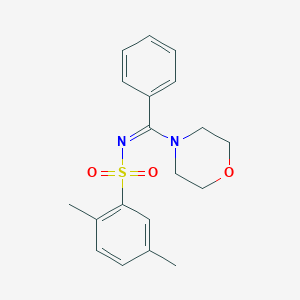 2,5-dimethyl-N-[4-morpholinyl(phenyl)methylene]benzenesulfonamide