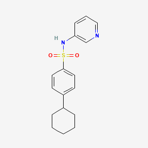 4-Cyclohexyl-N-pyridin-3-yl-benzenesulfonamide