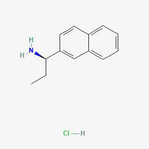 molecular formula C13H16ClN B591851 (R)-1-(萘-2-基)丙-1-胺盐酸盐 CAS No. 1810074-76-0