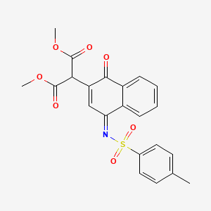 dimethyl (4-{[(4-methylphenyl)sulfonyl]imino}-1-oxo-1,4-dihydro-2-naphthalenyl)malonate