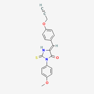 3-(4-methoxyphenyl)-5-[4-(2-propyn-1-yloxy)benzylidene]-2-thioxo-4-imidazolidinone