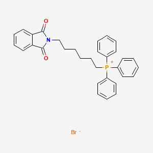 molecular formula C32H31BrNO2P B591857 (6-Phthalimidohexyl)triphenylphosphonium bromide CAS No. 129789-59-9